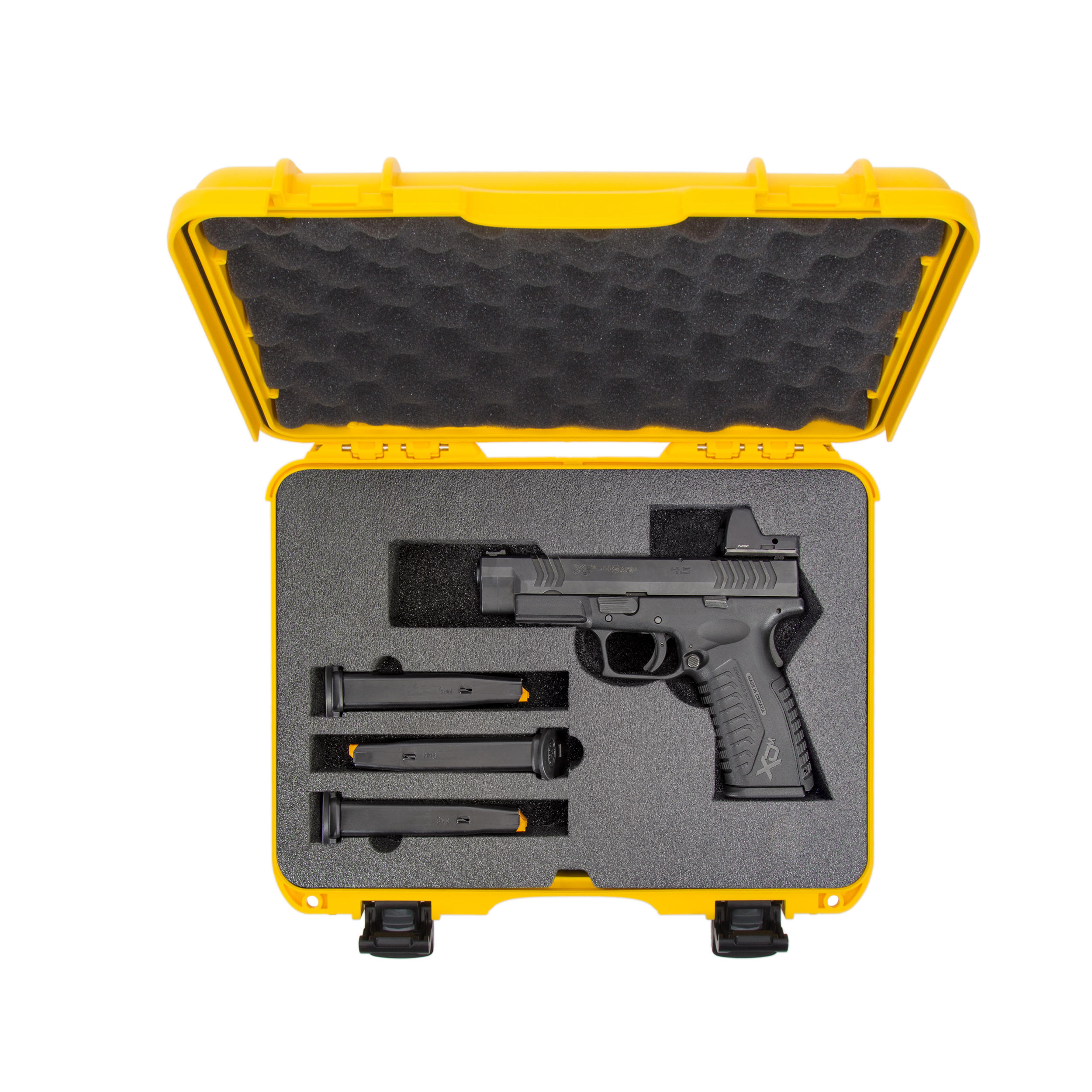 Nanuk 910 Pistol Optic Ready Case - Yellow