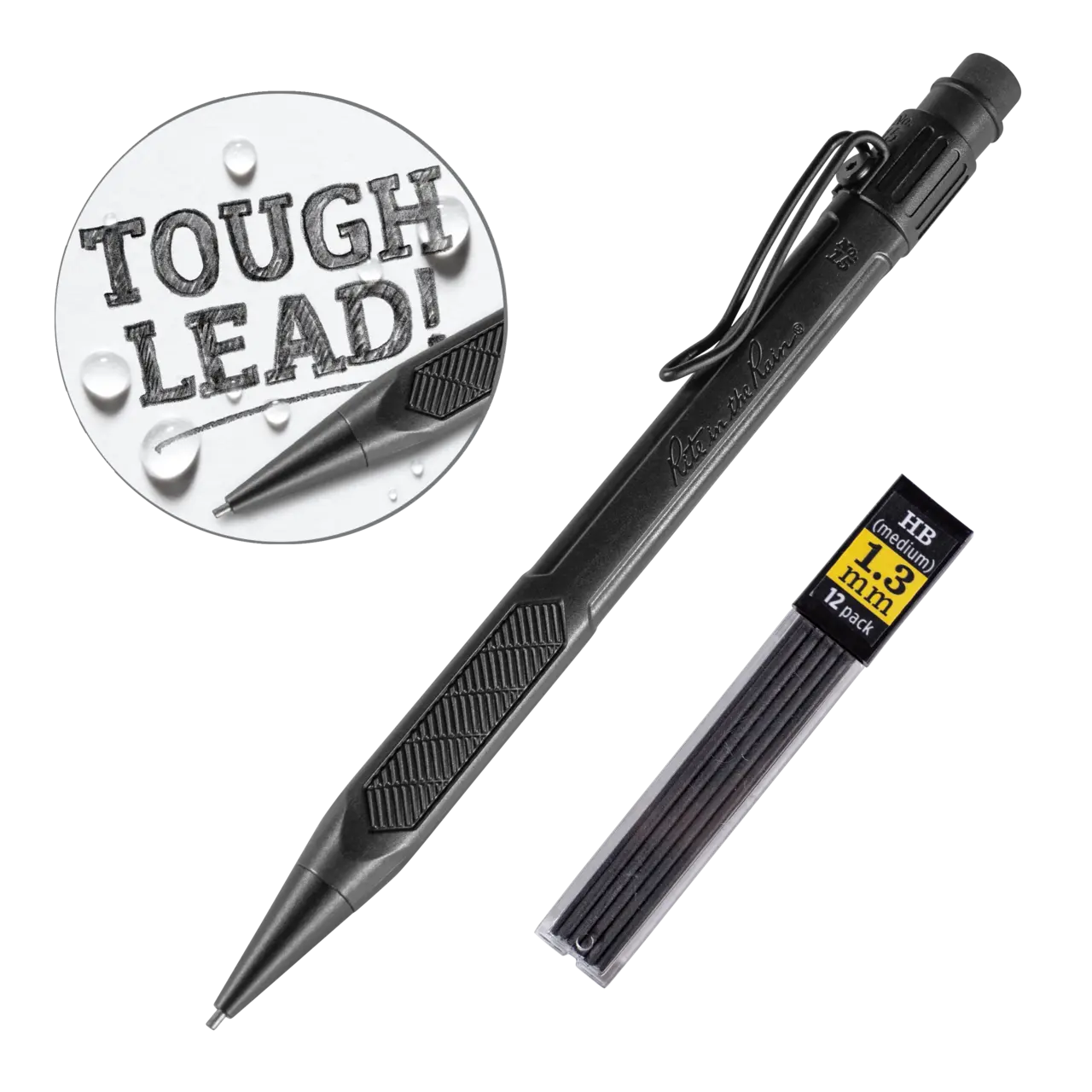 Mechanical Clicker Pencil - Black w/ dark lead