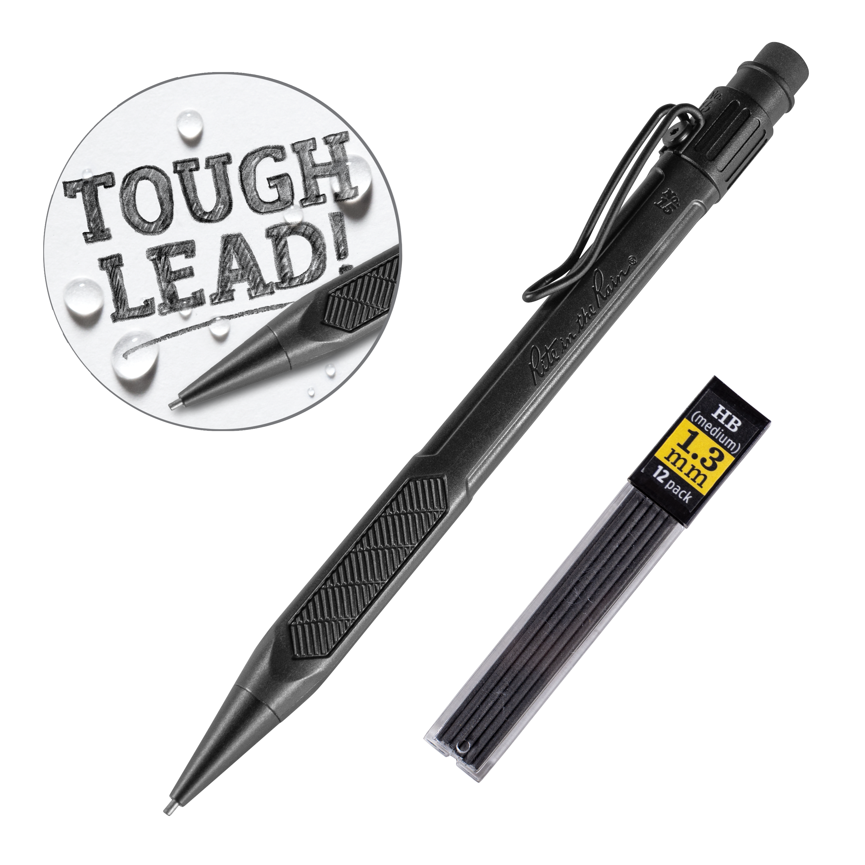 Mechanical Clicker Pencil - Black w/ dark lead