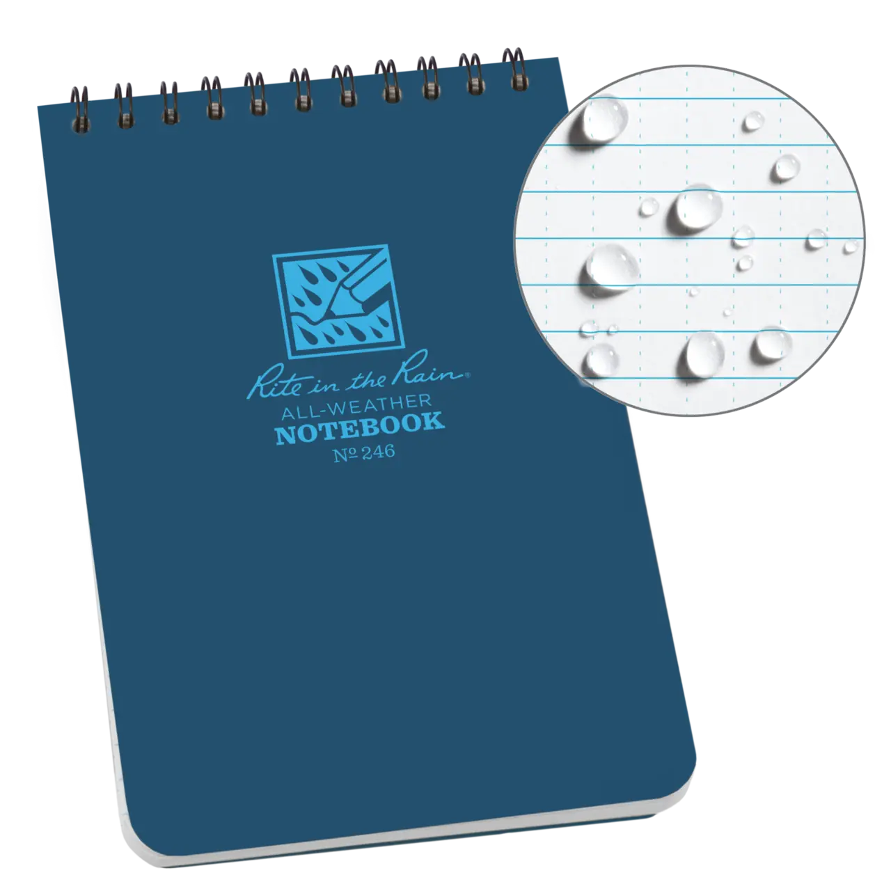 Top Spiral Notebook 10 x 15 cm Blue