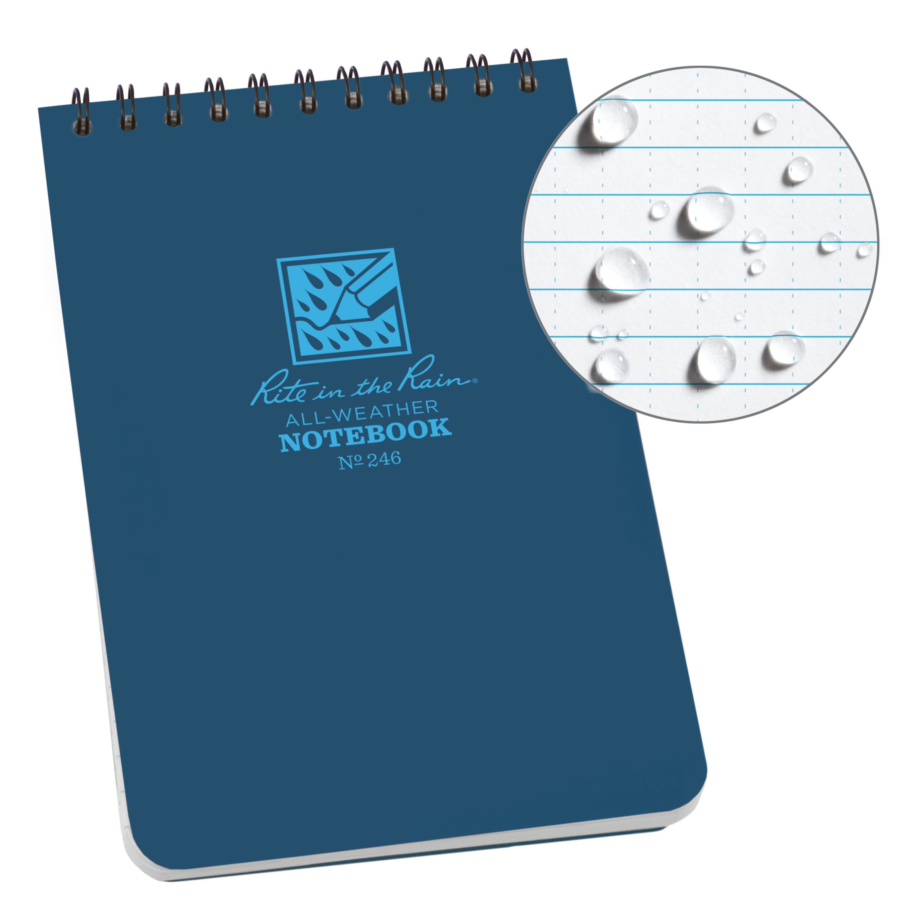 Top Spiral Notebook 10 x 15 cm Blue