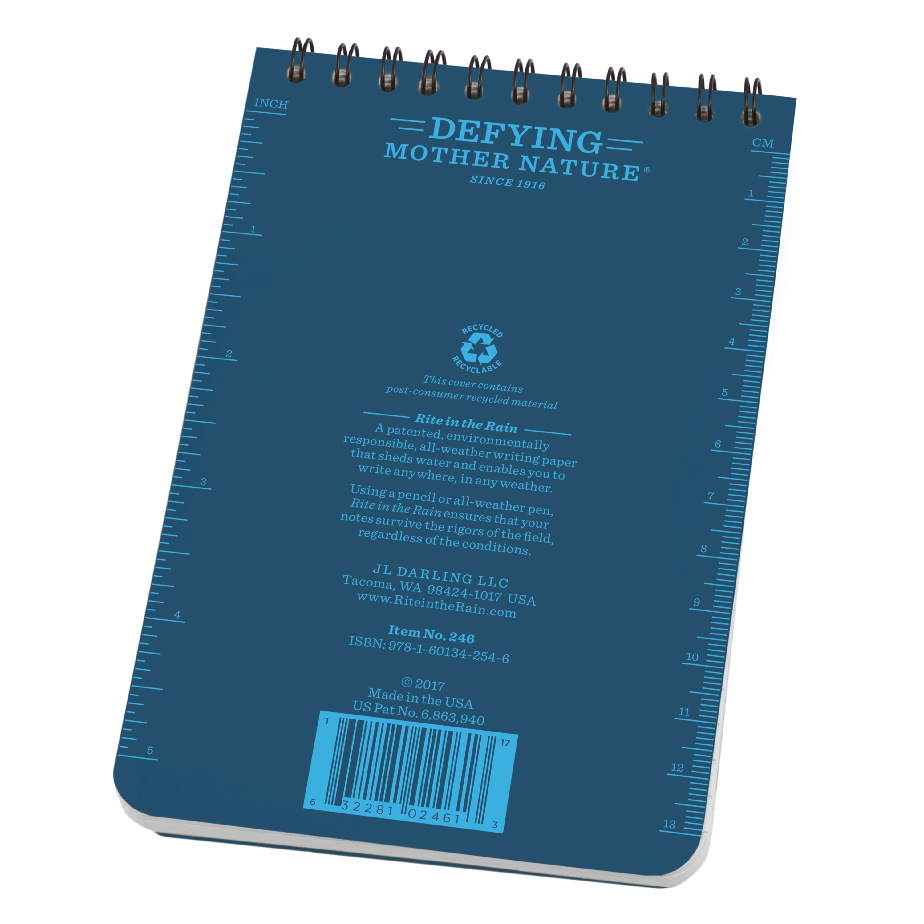 Top Spiral Notebook 10 x 15 cm Blue