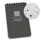 Notebook, Top Spiral, 7,5 x 12,5 cm, Grey