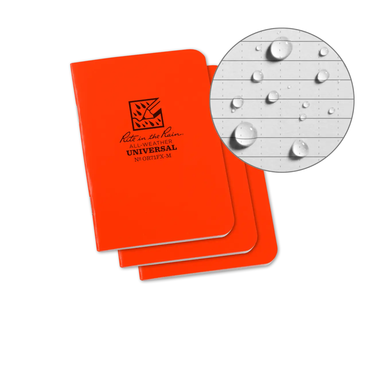 Mini notebook 12 x 8,5 cm  - Universal - Orange - 3 pack