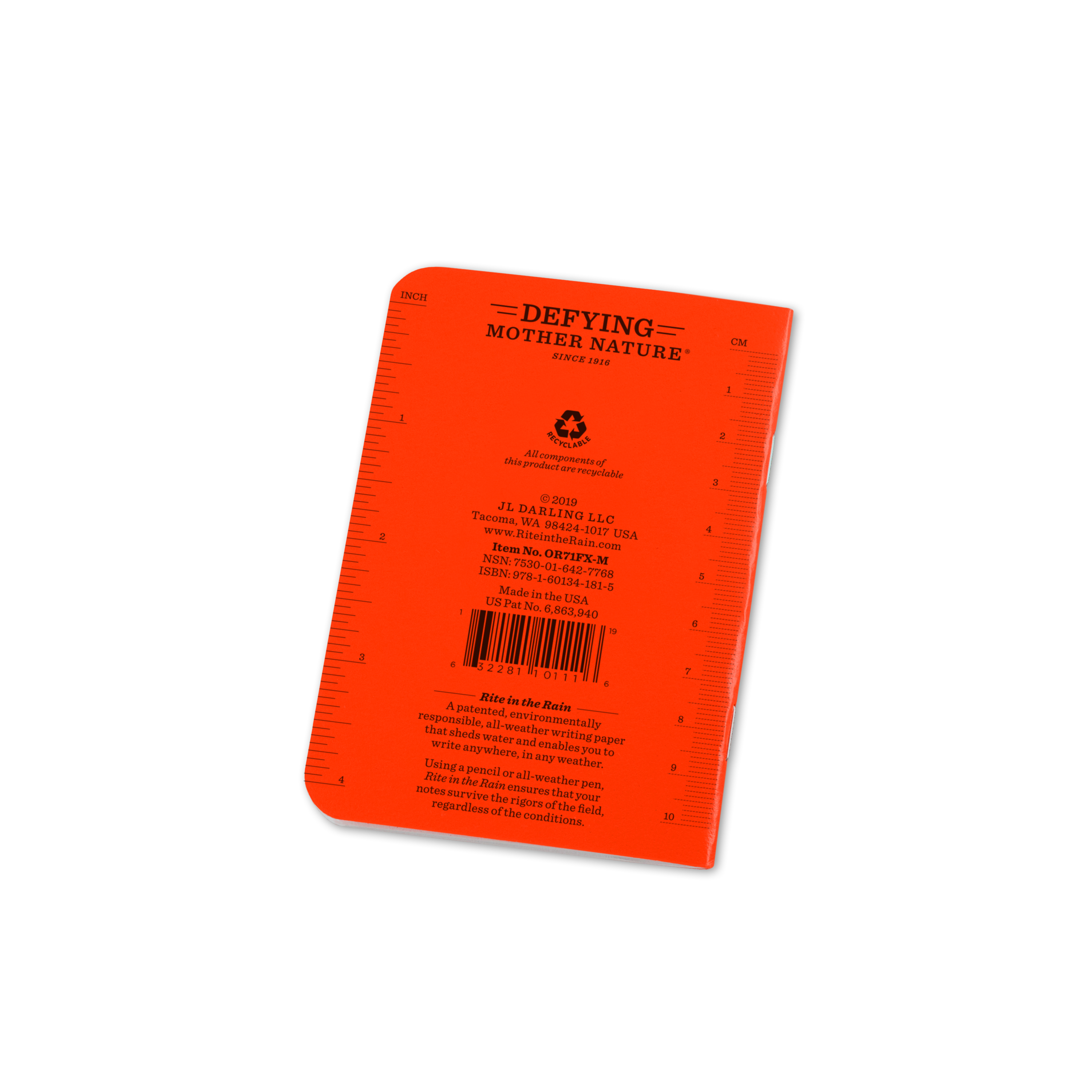 Mini notebook 12 x 8,5 cm  - Universal - Orange - 3 pack