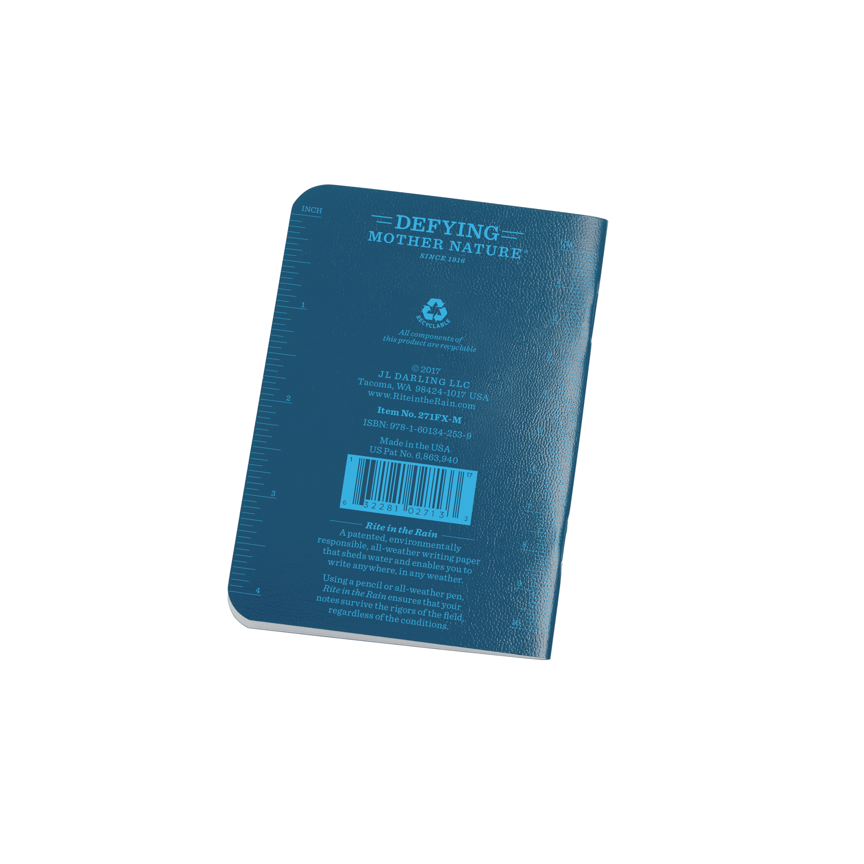 Mini Notebook 12 x 8 cm, Universal, 3-pack, Blue