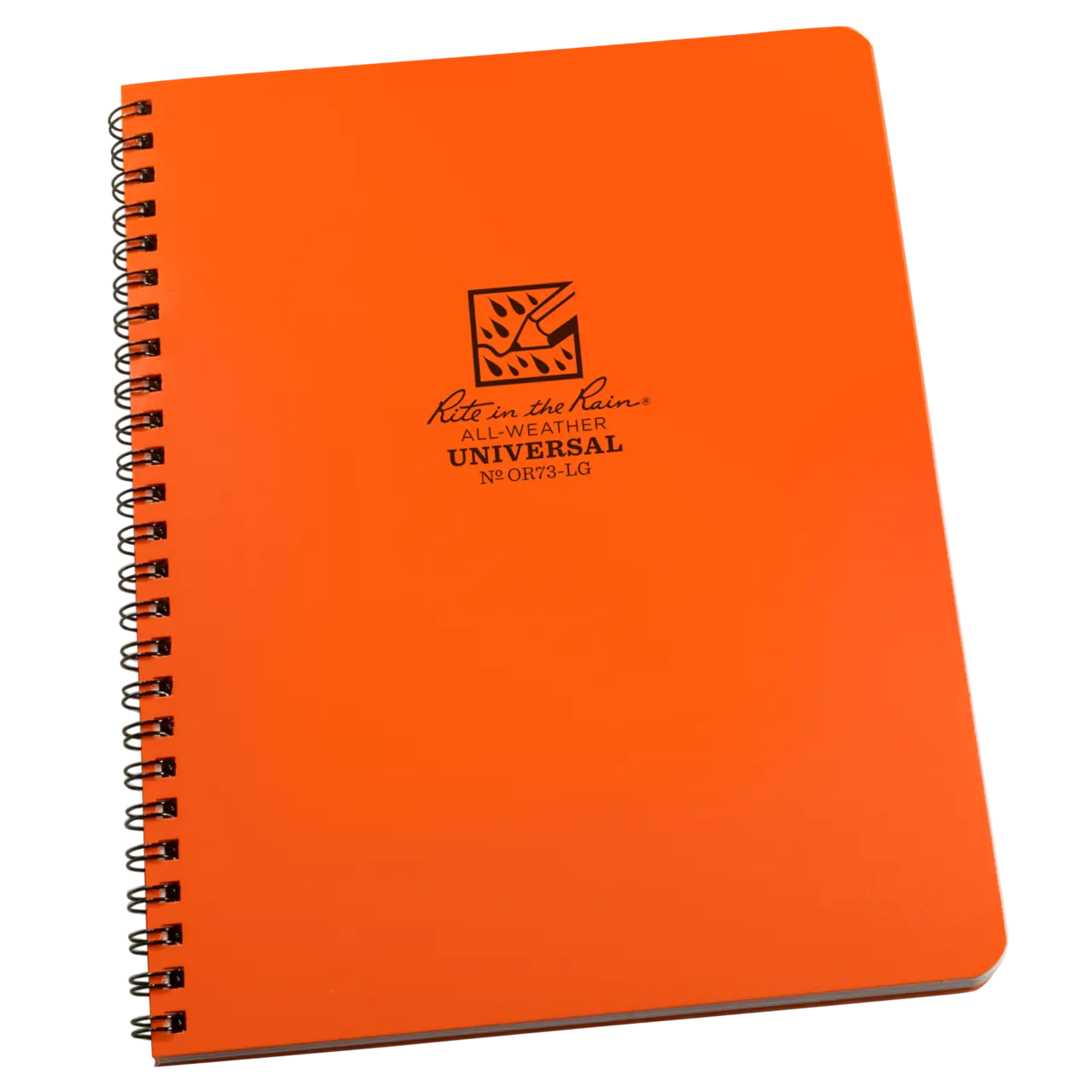 Large Spiral Notebook, Universal, 17 x 22 cm, Orange