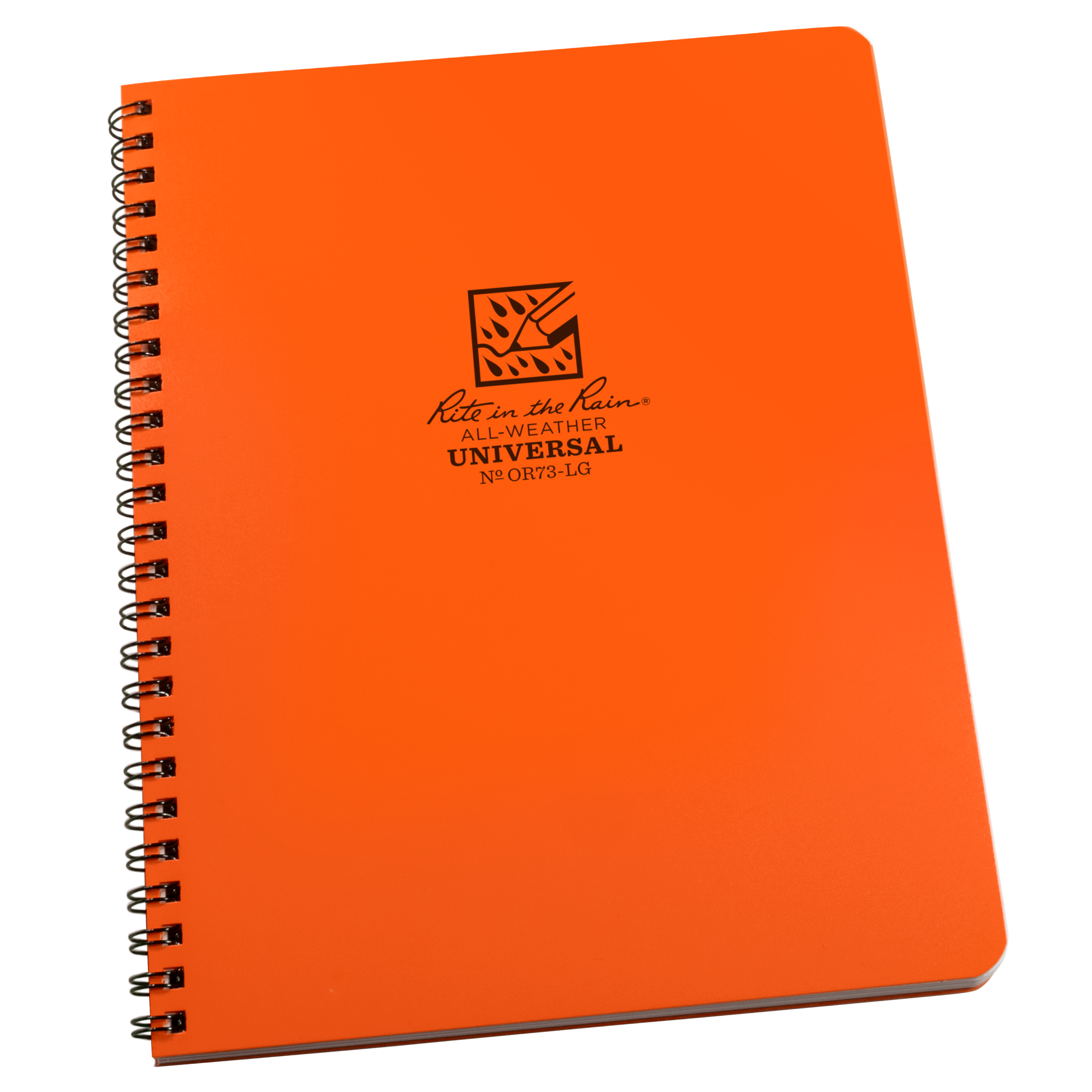 Large Spiral Notebook, Universal, 17 x 22 cm, Orange