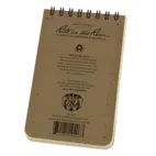 Top Spiral Notebook  - Tan Flag - 7 x 12 cm