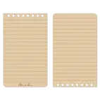 Top Spiral Notebook  - Tan Flag - 7 x 12 cm