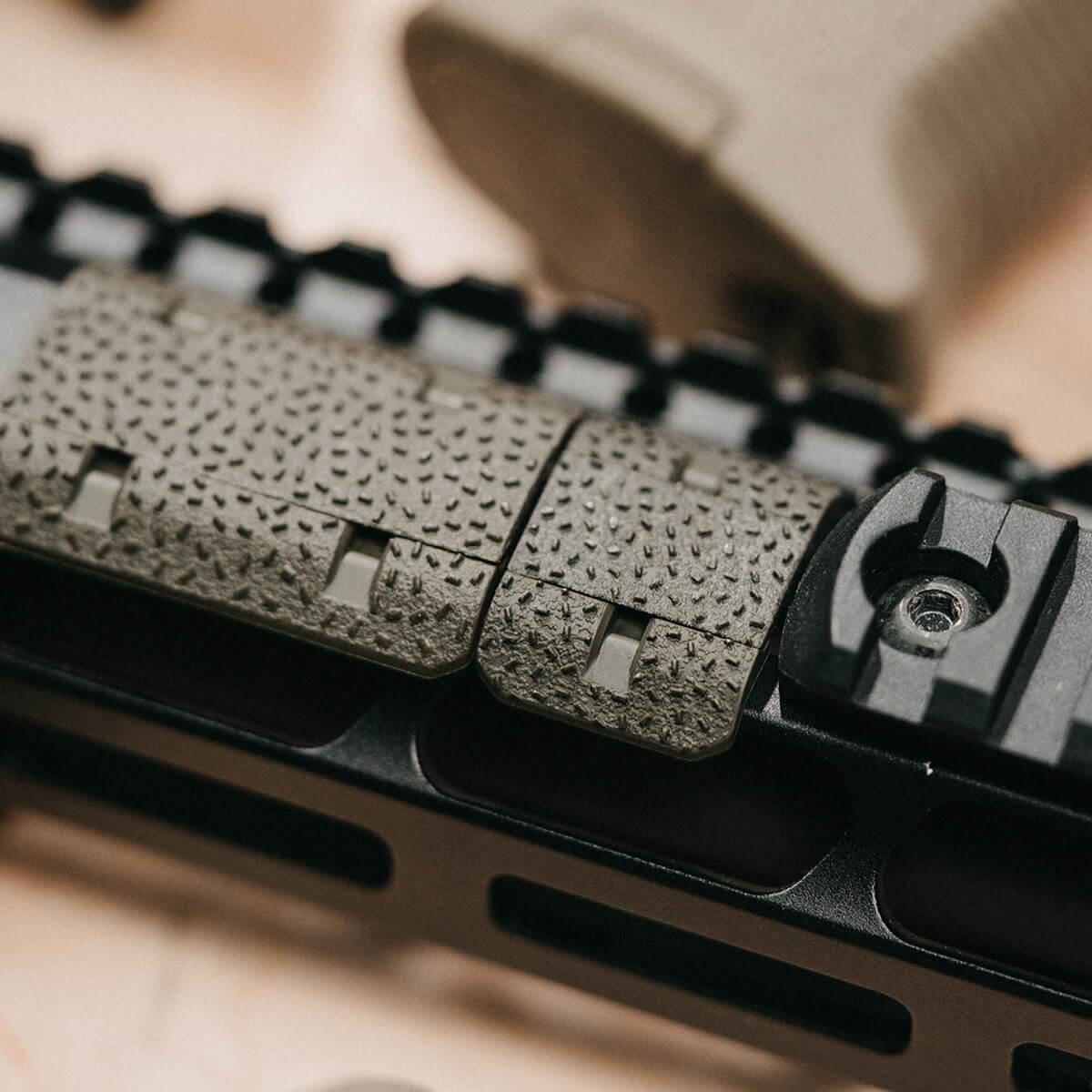 M-LOK® Rail Covers, Type 2 Half Slot Olive