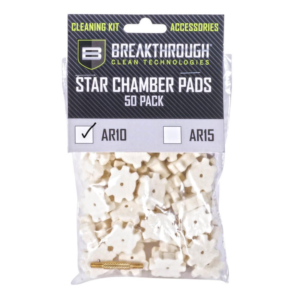 AR-10 Star Chamber Pad with #8-32 thread (male / male) adapter – 50 Pack