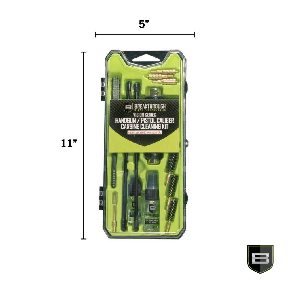 BCT Vision Series Handgun / Pistol Caliber Carbine Cleaning Kit - .357 / .40 / .45 Cal