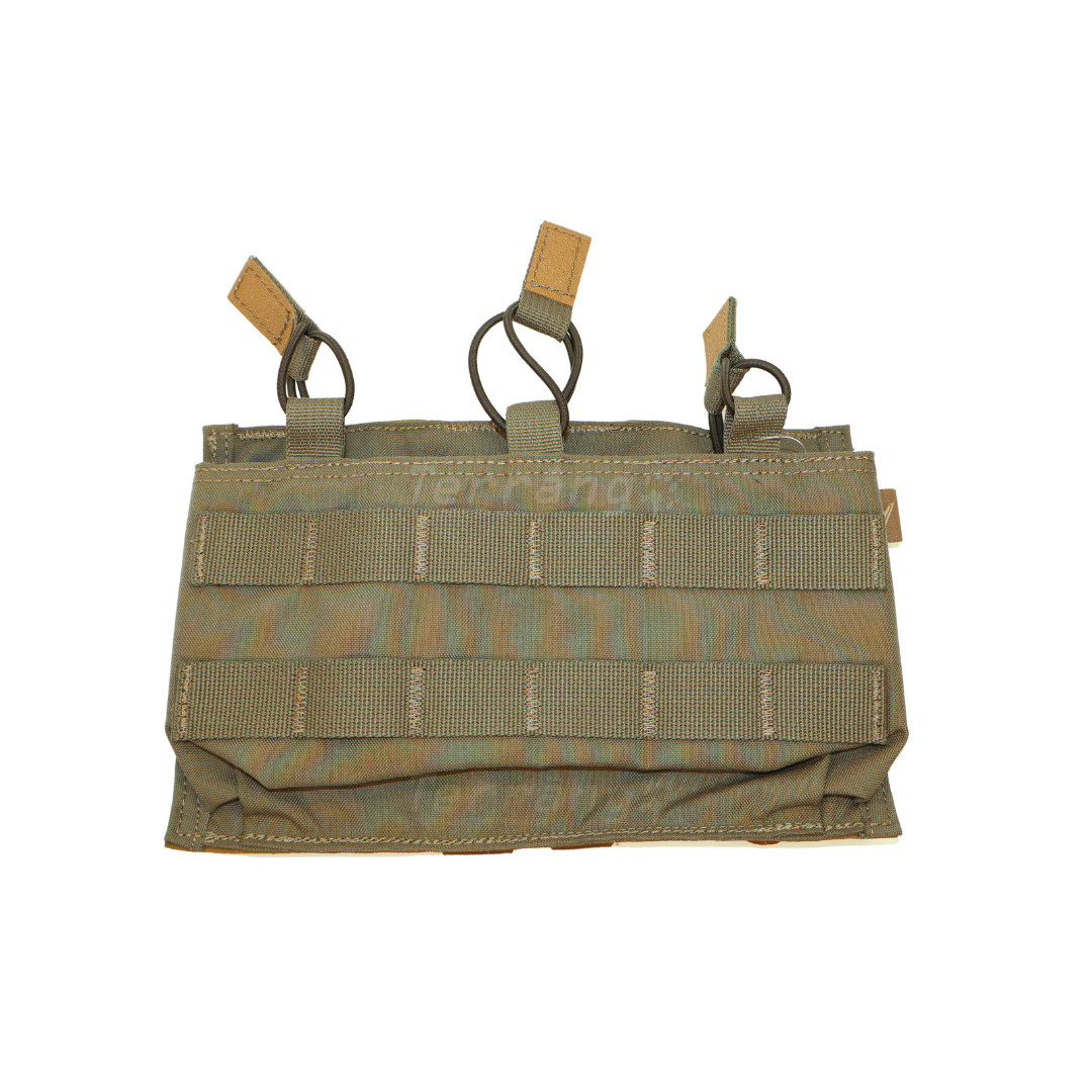 M4 Triple Mag Pouch, Open Top Ranger Green