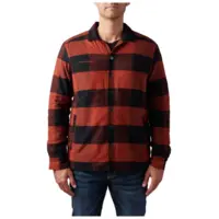 Seth Shirt Jacket Ox Blood Plaid Red