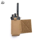Side Flap Radio Pouch Motorola APEX Coyote Brown Left