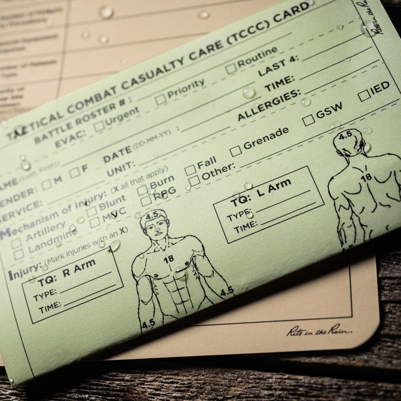 6 X 5 TCCC Combat Cards