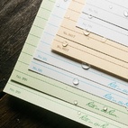 INDEX CARD HOLDER - TAN W/ 25 INDEX CARDS