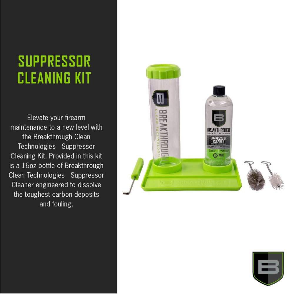 BCT - Suppressor Cleaning Kit w/ 16OZ Suppressor Cleaner