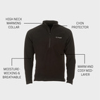 Impact Fleece Shirt Black Large