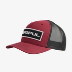 Wordmark Patch Trucker Cardinal/Black