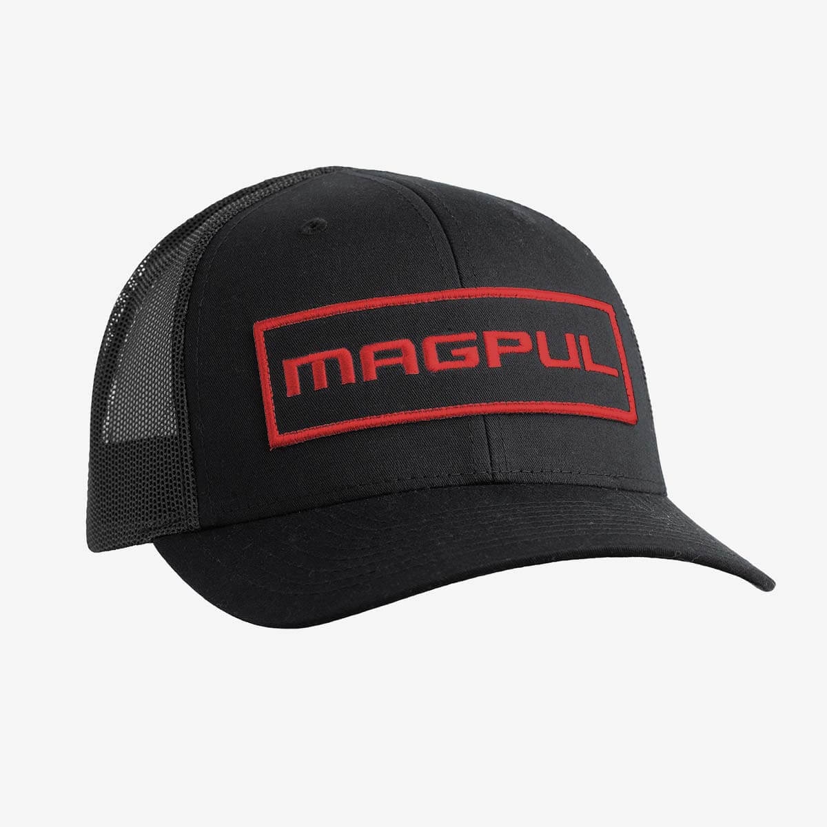 Wordmark Patch Trucker Black/Red