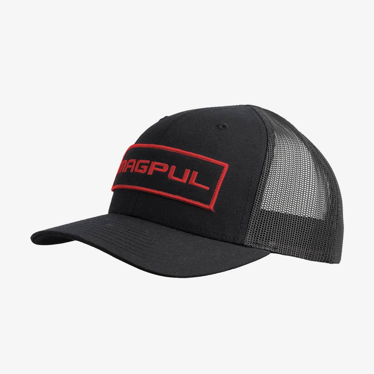 Wordmark Patch Trucker Black/Red