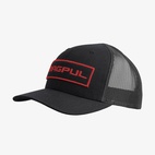 Wordmark Patch Trucker Black/Red