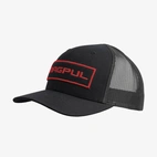 Wordmark Patch Trucker Black/Red