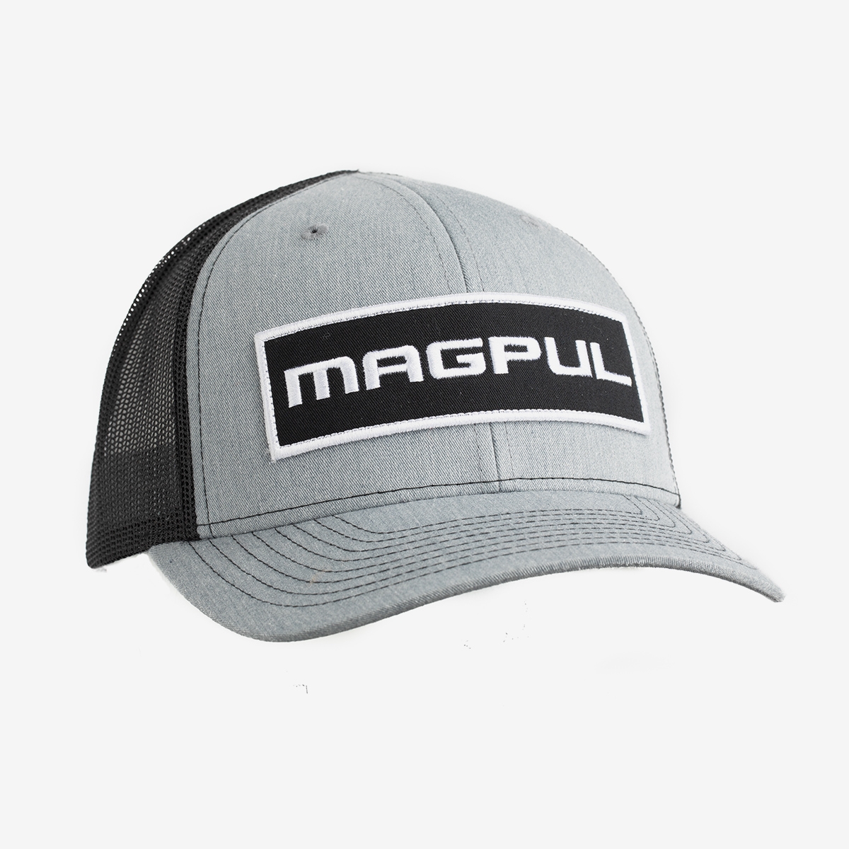 Wordmark Patch Trucker Heather Gray/Black