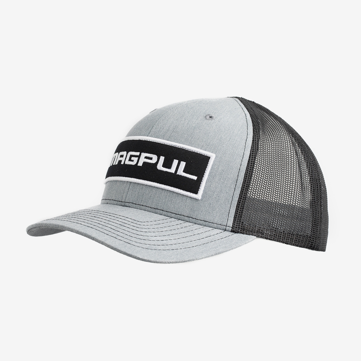 Wordmark Patch Trucker Heather Gray/Black
