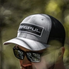 Wordmark Patch Trucker Heather Gray/Black