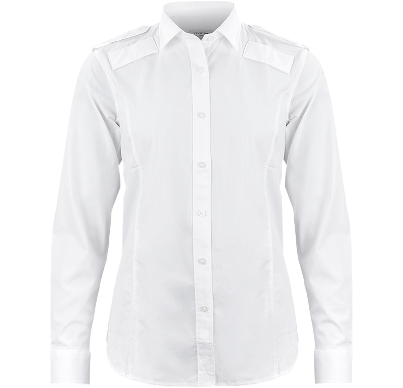 Skjorta lång ärm Väktare DAM VIT Small