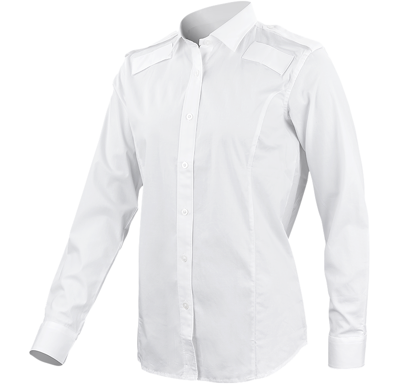 Skjorta lång ärm Väktare DAM VIT Small