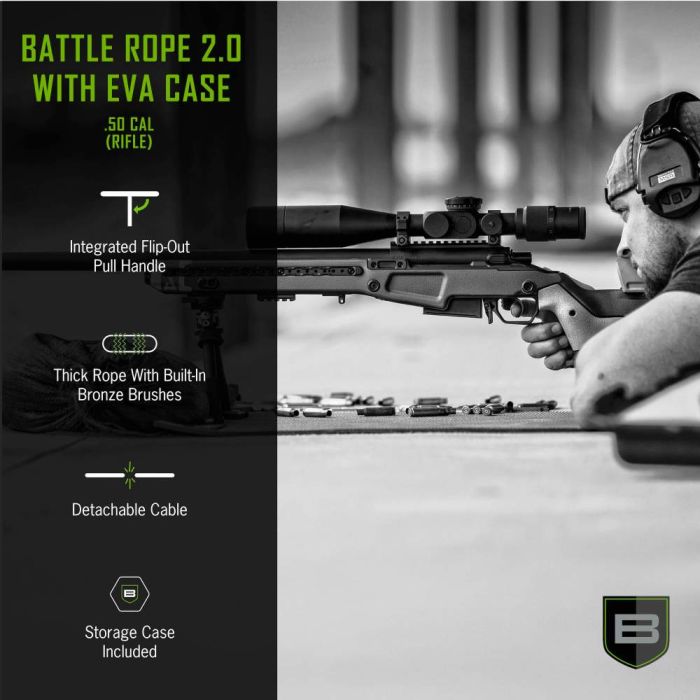 Battle Rope 2.0 with EVA case - .50 Cal