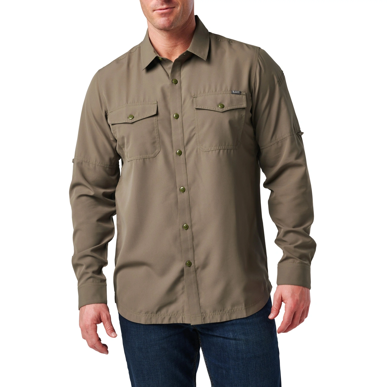 Marksman L/S Shirt Sage Green Large