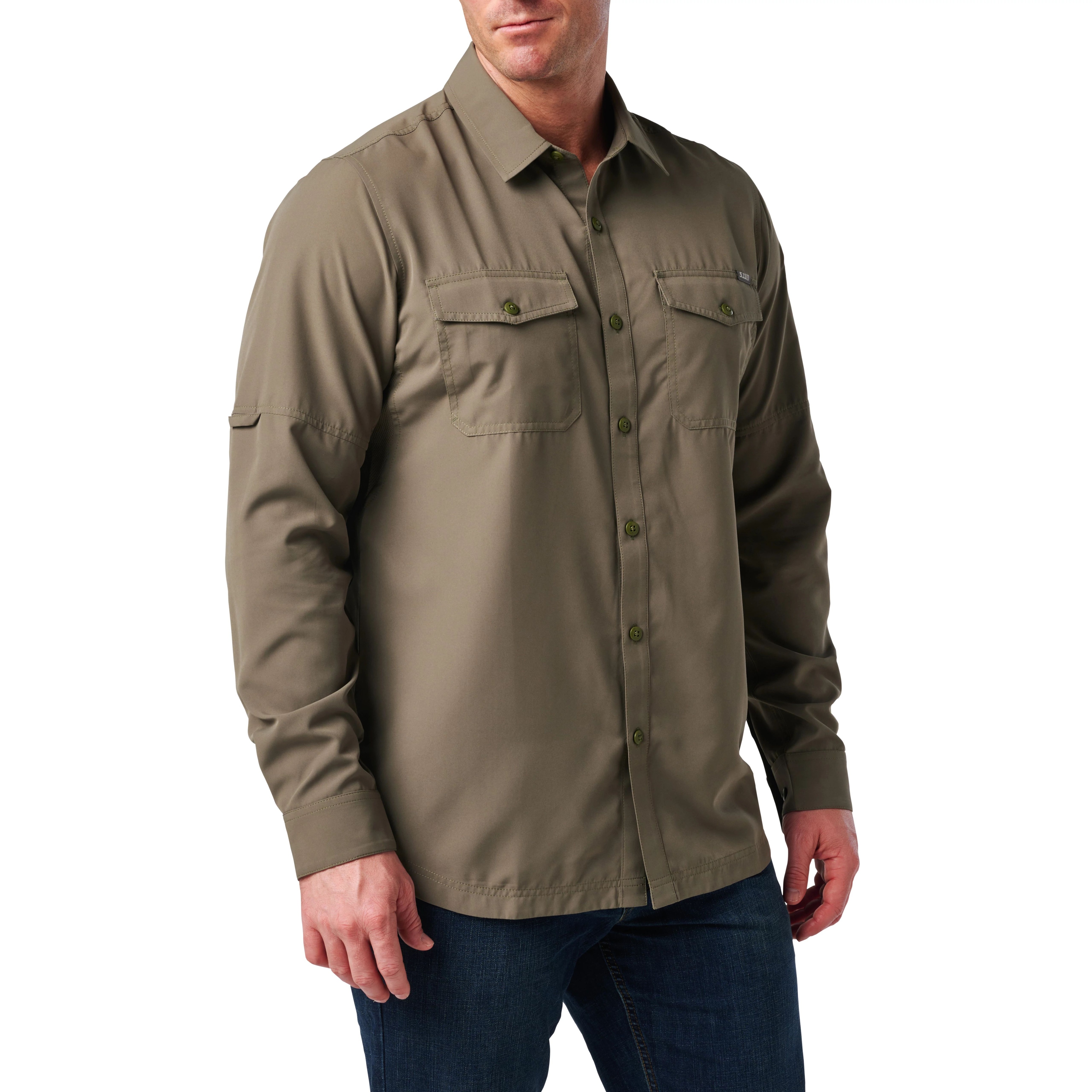 Marksman L/S Shirt Sage Green
