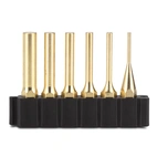 Brass Pin Punch Set (six punches)