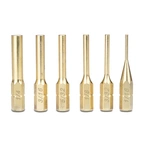 Brass Pin Punch Set (six punches)