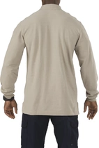 Utility Polo Long Sleeve Silver Tan Large