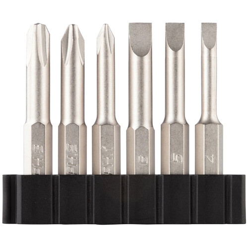 Set of Six 2" Bits (Philips & Flat)