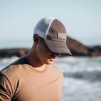 Established Garment Washed Trucker Charcoal/White