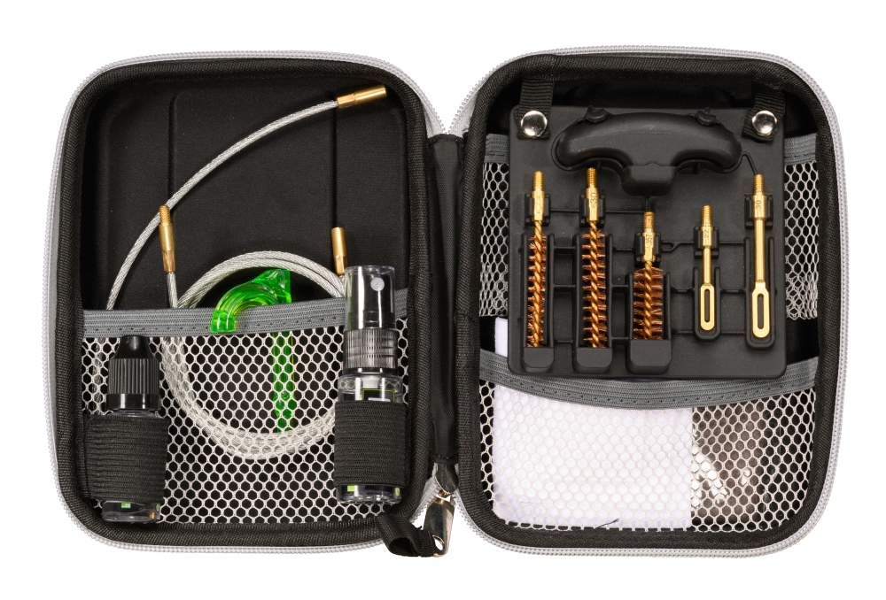 EVA CASE - CABLE PULL THROUGH CLEANING KIT (.223 CAL / .30 CAL / 9MM) - BLACK WITH GRAY TRIM