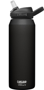 eddy+ 32oz SST Vacuum Insulated, LifeStraw Black