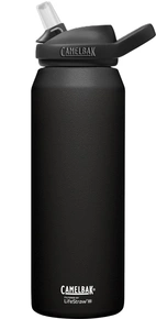 eddy+ 32oz SST Vacuum Insulated, LifeStraw Black