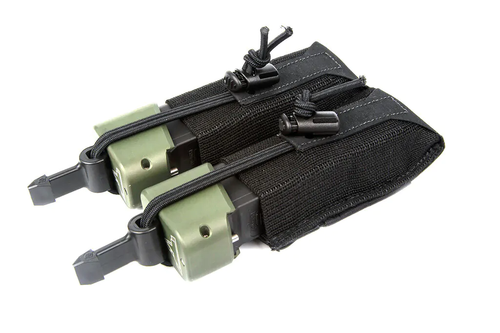 Mag Now, Double Pistol Mag Pouch, Bullets Forward Black