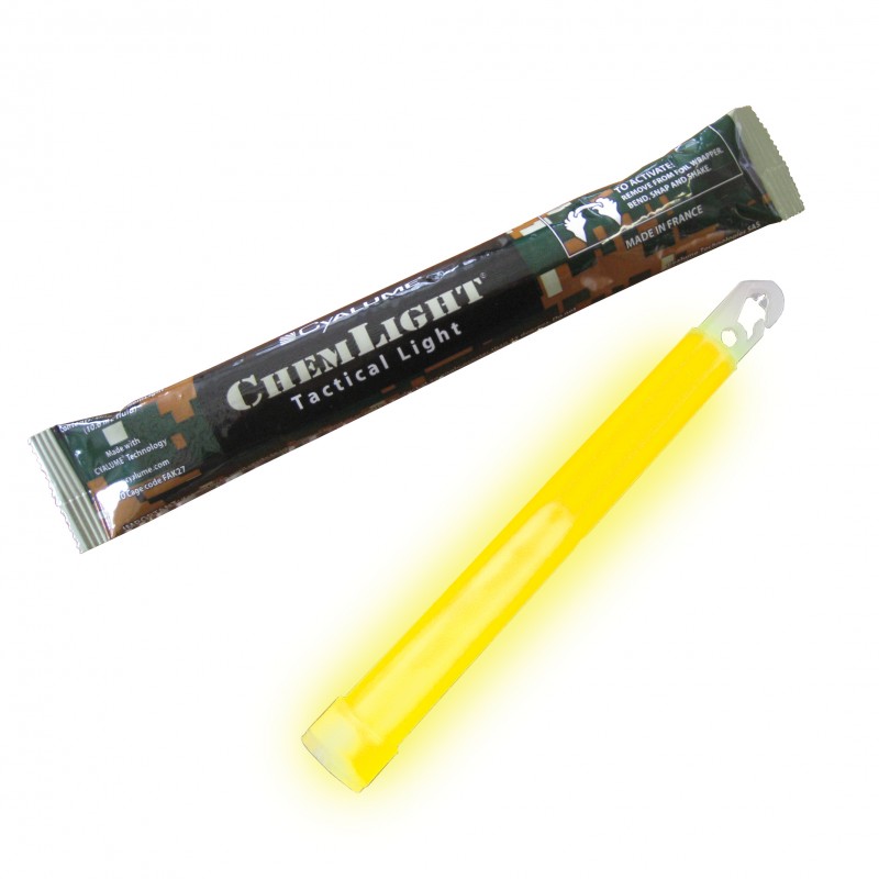 Cyalume Chemlight 6" Yellow Lightstick 12H