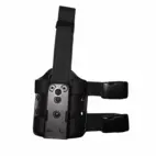 6004-6 Double Strap Leg Shroud Black
