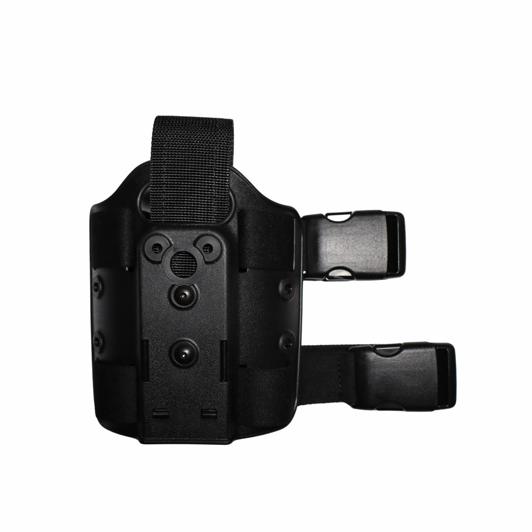 6004-6 Double Strap Leg Shroud Black