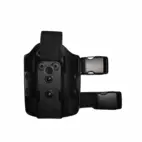 6004-6 Double Strap Leg Shroud Black